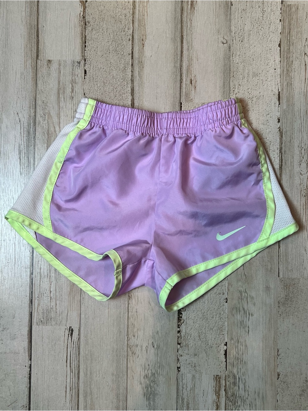 Lavender and Volt Nike Dri-Fit Athletic Toddler Short 24M